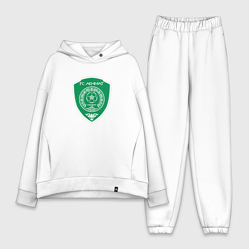 Женский костюм оверсайз Футбольный клуб Ахмат кавказ / Белый – фото 1