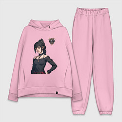 Женский костюм оверсайз Shadowheart - балдурс гейт 3, цвет: светло-розовый