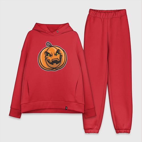 Женский костюм оверсайз Pumpkin Halloween / Красный – фото 1