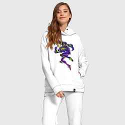 Женский костюм оверсайз Био-робот евангелион 01, цвет: белый — фото 2