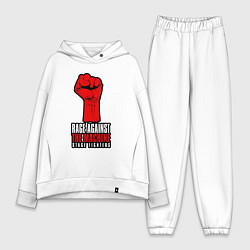 Женский костюм оверсайз Rage against the machine - fist, цвет: белый