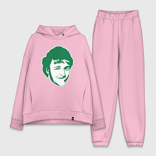 Женский костюм оверсайз Ларри Берд / Светло-розовый – фото 1