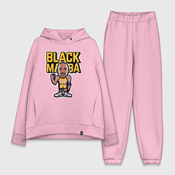 Женский костюм оверсайз Kobe black mamba, цвет: светло-розовый