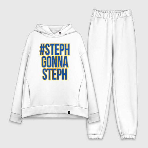 Женский костюм оверсайз Steph gonna Steph / Белый – фото 1