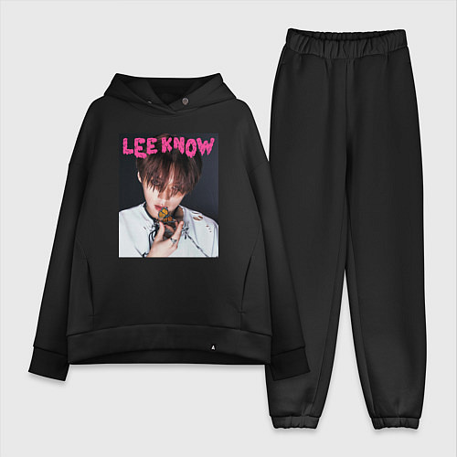 Женский костюм оверсайз Lee Know Rock Star Stray Kids / Черный – фото 1