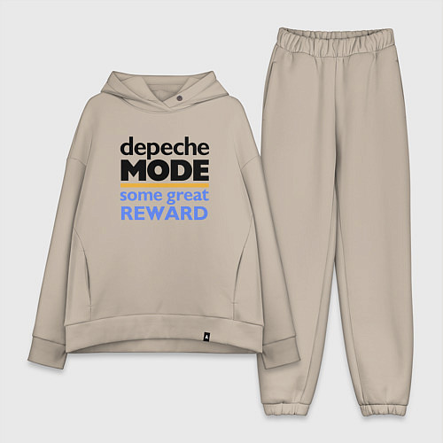 Женский костюм оверсайз Depeche Mode - Some Great Reward / Миндальный – фото 1