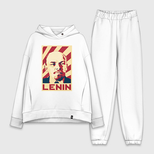 Женский костюм оверсайз Vladimir Lenin / Белый – фото 1