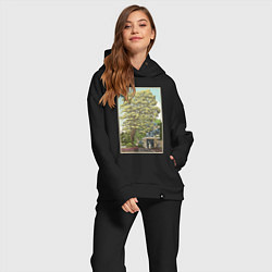 Женский костюм оверсайз Хаяо Миядзаки - studio ghibli, цвет: черный — фото 2