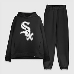 Женский костюм оверсайз Chicago white sox - baseball, цвет: черный
