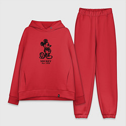 Женский костюм оверсайз Mickey classic: origin 1928, цвет: красный