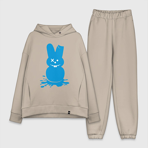 Женский костюм оверсайз Blue bunny / Миндальный – фото 1