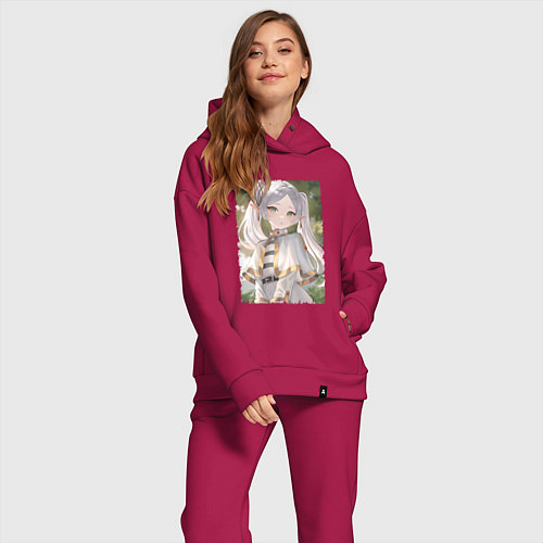 Женский костюм оверсайз Sweet Frieren / Маджента – фото 2