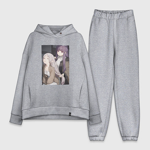 Женский костюм оверсайз Милашки Фрирен и Ферн / Меланж – фото 1