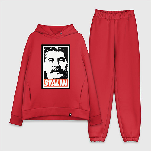 Женский костюм оверсайз USSR Stalin / Красный – фото 1