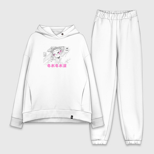 Женский костюм оверсайз Dosanko Gyaru Is Mega Cute / Белый – фото 1