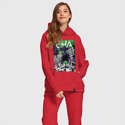 Женский костюм оверсайз Евангелион Синдзи, цвет: красный — фото 2