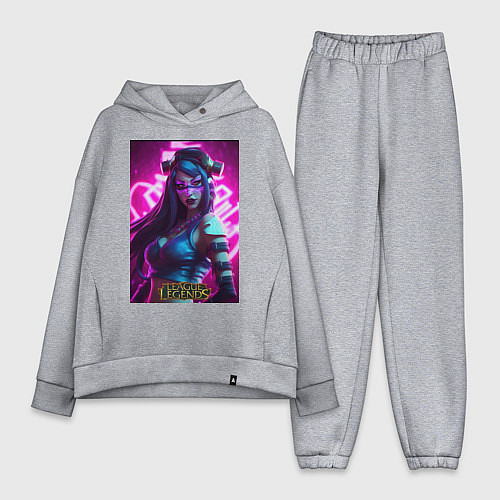 Женский костюм оверсайз League Of Legends Akali Kda / Меланж – фото 1