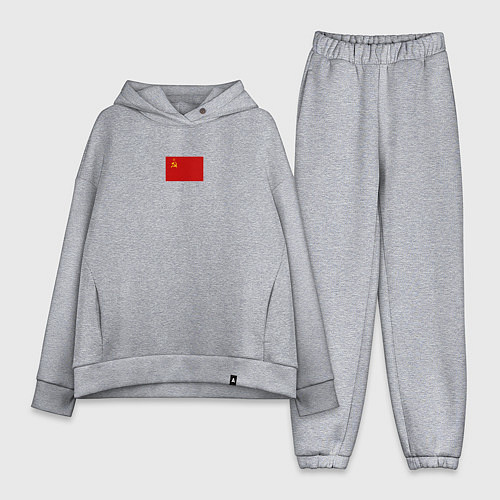 Женский костюм оверсайз Советы минимализм / Меланж – фото 1