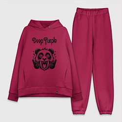 Женский костюм оверсайз Deep Purple - rock panda, цвет: маджента
