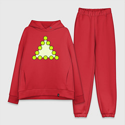 Женский костюм оверсайз Треугольник из кругов