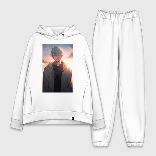 Женский костюм оверсайз Тэцуя Куроко / Белый – фото 1