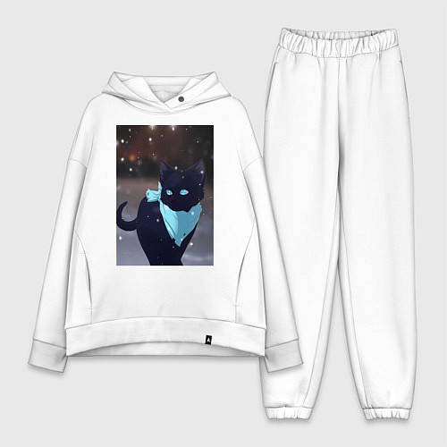 Женский костюм оверсайз Бездомный бог кот Ято / Белый – фото 1