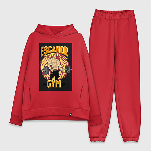 Женский костюм оверсайз Эсканор грех гордыни gym / Красный – фото 1