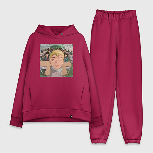 Женский костюм оверсайз Эйкити Онидзука преподаватель / Маджента – фото 1