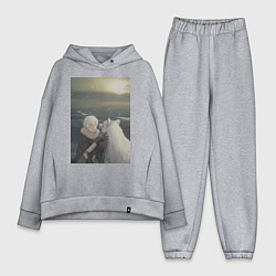 Женский костюм оверсайз Для тебя Бессмертный Фуши, цвет: меланж