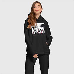 Женский костюм оверсайз Магия и мускулы Ланс Краун, цвет: черный — фото 2