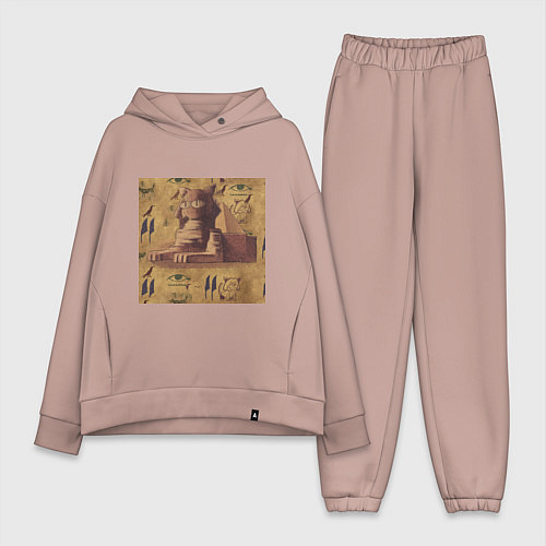 Женский костюм оверсайз Egypt Necoarc / Пыльно-розовый – фото 1