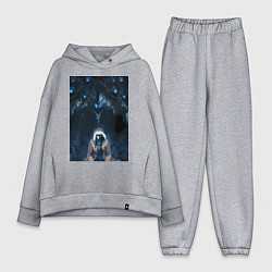 Женский костюм оверсайз Поднятие уровня в одиночку Джину Сон тень, цвет: меланж