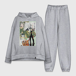 Женский костюм оверсайз Ван-Пис Зоро Ророноа коллаж сильнейший мечник, цвет: меланж