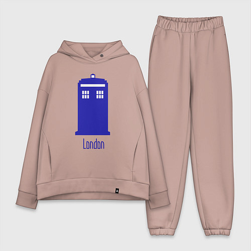 Женский костюм оверсайз Tardis - London / Пыльно-розовый – фото 1