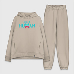 Женский костюм оверсайз Once human logo