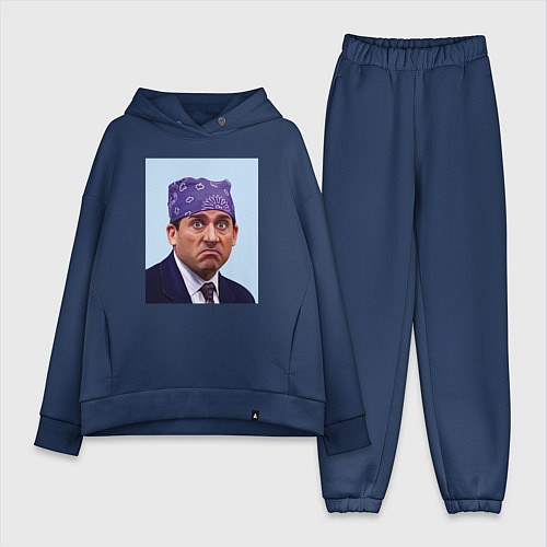 Женский костюм оверсайз Michael Scott - Prison mike the office meme / Тёмно-синий – фото 1