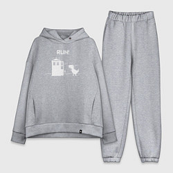 Женский костюм оверсайз Tardis run, цвет: меланж