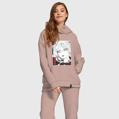 Женский костюм оверсайз Геройская академия Химико Himiko / Пыльно-розовый – фото 2