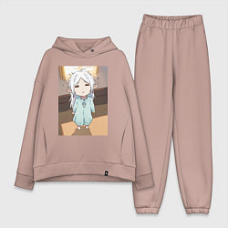 Женский костюм оверсайз Фрирен ребенок, цвет: пыльно-розовый