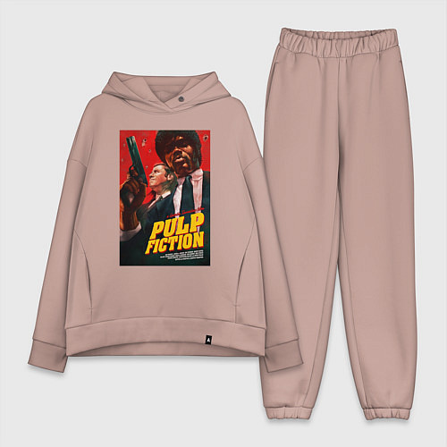 Женский костюм оверсайз Pulp fiction - vincent and jules / Пыльно-розовый – фото 1