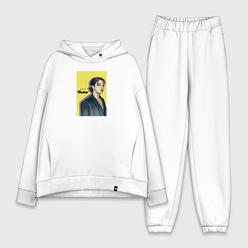Женский костюм оверсайз JK Butter / Белый – фото 1