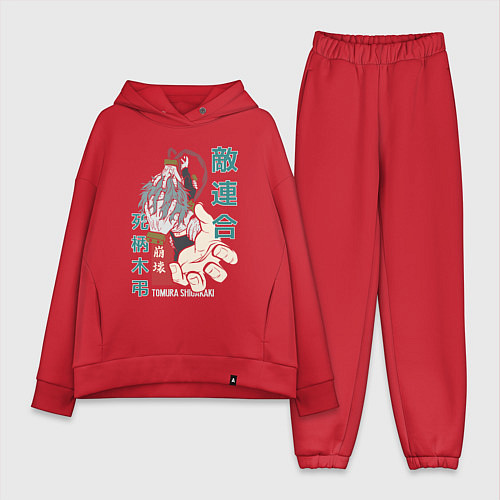 Женский костюм оверсайз Моя геройская академия Shigaraki Tomura / Красный – фото 1