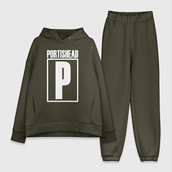 Женский костюм оверсайз Portishead, цвет: хаки