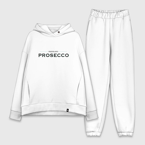 Женский костюм оверсайз Prosecco mood original / Белый – фото 1