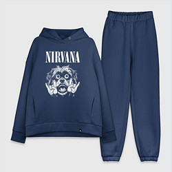 Женский костюм оверсайз Nirvana rock dog