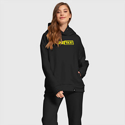 Женский костюм оверсайз Fake taxi black, цвет: черный — фото 2