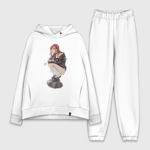 Женский костюм оверсайз Момо Аясэ НЛО / Белый – фото 1