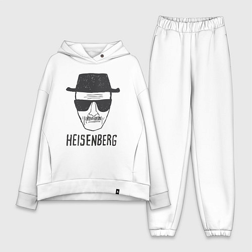 Женский костюм оверсайз Хайзенберг фоторобот Во все тяжкие / Белый – фото 1