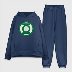 Женский костюм оверсайз Green lantern logo, цвет: тёмно-синий