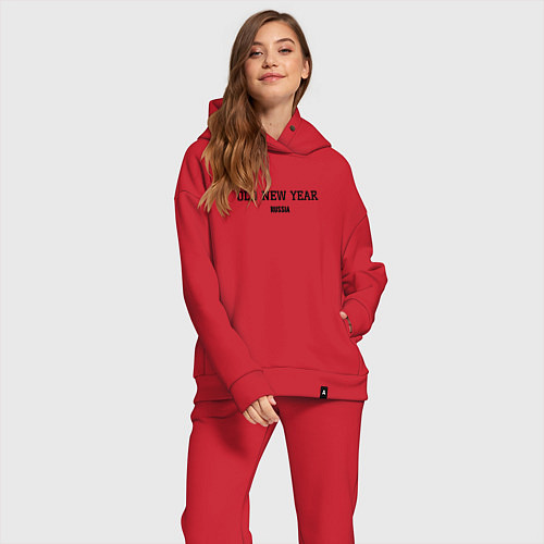 Женский костюм оверсайз Old new year / Красный – фото 2